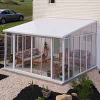 12′ x 14′ Palram Canopia San Remo White Lean To Conservatory (3.80m x 4.35m) 12′ x 14′ Palram Canopia San Remo White Lean To Conservatory (3.80m x 4.35m)