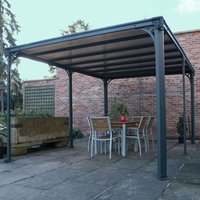 14×10 Palram Canopia Milano 4300 Grey Garden Gazebo 14×10 Palram Canopia Milano 4300 Grey Garden Gazebo