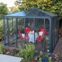 12×12 Palram Canopia Ledro 3600 Enclosed Grey Gazebo 12×12 Palram Canopia Ledro 3600 Enclosed Grey Gazebo