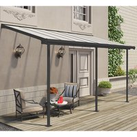 7′ x 15′ Palram Canopia Sierra Grey Clear Patio Cover (2.28m x 4.48m) 7′ x 15′ Palram Canopia Sierra Grey Clear Patio Cover (2.28m x 4.48m)