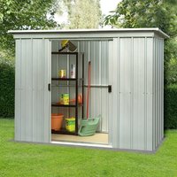 8′ x 4′ Yardmaster Pent Metal Shed (2.38m x 1.19m) 8′ x 4′ Yardmaster Pent Metal Shed (2.38m x 1.19m)
