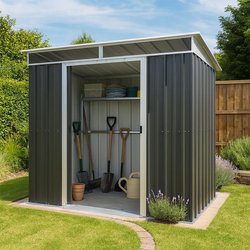8' X 5' Yardmaster Toplight Pent Metal Shed (2.38M X 1.59M)