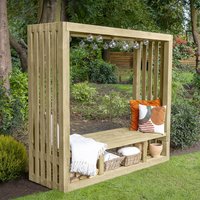 Forest Amalfi Wooden Garden Arbour Seat 6’1 x 2’3 (1.85m x 0.68m) Forest Amalfi Wooden Garden Arbour Seat 6’1 x 2’3 (1.85m x 0.68m)