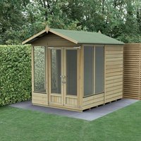 8′ x 6′ Forest Beckwood 25yr Guarantee Double Door Apex Summer House – 5 Windows (2.42m x 1.99m) 8′ x 6′ Forest Beckwood 25yr Guarantee Double Door Apex Summer House – 5 Windows (2.42m x 1.99m)