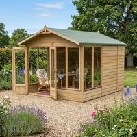 10' x 8' Forest Beckwood 25yr Guarantee Double Door Apex Summer House (3.01m x 2.61m)