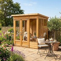 6' x 4' Forest Beckwood 25yr Guarantee Double Door Pent Summer House (1.98m x 1.4m)