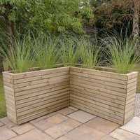 5’3 x 5’3 Forest Linear Corner Wooden Planter (1.6m x 1.6m) 5’3 x 5’3 Forest Linear Corner Wooden Planter (1.6m x 1.6m)