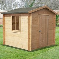Shire Danbury 2.8m x 2.7m Log Cabin Shed (19mm) Shire Danbury 2.8m x 2.7m Log Cabin Shed (19mm)