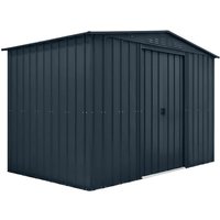 10′ x 6′ Globel Anthracite Grey Apex Metal Shed (3.08m x 1.85m) 10′ x 6′ Globel Anthracite Grey Apex Metal Shed (3.08m x 1.85m)