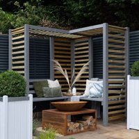 Forest Firenze Corner Garden Arbour Seat 5’11 x 5’11 (1.8m x 1.8m) Forest Firenze Corner Garden Arbour Seat 5’11 x 5’11 (1.8m x 1.8m)