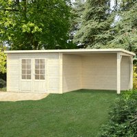 Palmako Ella 6m x 3.2m Log Cabin Summerhouse (28mm) Palmako Ella 6m x 3.2m Log Cabin Summerhouse (28mm)