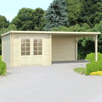 Palmako Ella 6m x 3m Log Cabin Summerhouse (28mm) Palmako Ella 6m x 3m Log Cabin Summerhouse (28mm)