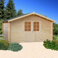 Palmako Lotta 3.9m x 3.9m Log Cabin Garden Room (34mm) Palmako Lotta 3.9m x 3.9m Log Cabin Garden Room (34mm)