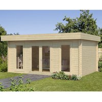 Palmako Bret 5.1m x 3.9m Log Cabin Garden Room (44mm) Palmako Bret 5.1m x 3.9m Log Cabin Garden Room (44mm)