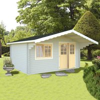Palmako Sally 4.8m x 3.9m Log Cabin Summerhouse (44mm) Palmako Sally 4.8m x 3.9m Log Cabin Summerhouse (44mm)