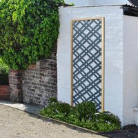 Forest 5’11 x 2′ Grey Painted Wooden Diamond Lattice Panel (1.8m x 0.6m) Forest 5’11 x 2′ Grey Painted Wooden Diamond Lattice Panel (1.8m x 0.6m)