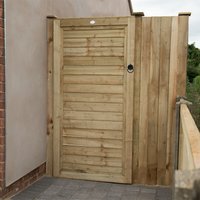 Forest 3' x 6' Pressure Treated Wooden Lap Side Garden Gate (0.92m x 1.83m)