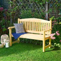 4×2 Wooden Garden Bench (1.2m x 0.6m): Forest Harvington 2 Seater Wooden Outdoor Bench 4×2 Wooden Garden Bench (1.2m x 0.6m): Forest Harvington 2 Seater Wooden Outdoor Bench