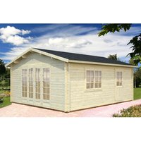 Palmako Irene 4.7m x 5.7m Log Cabin Garden Building (44mm) Palmako Irene 4.7m x 5.7m Log Cabin Garden Building (44mm)