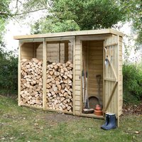 8’11 x 2’10 Forest Pent Large Overlap Logstore with Tool Storage (2.7m x 0.9m) 8’11 x 2’10 Forest Pent Large Overlap Logstore with Tool Storage (2.7m x 0.9m)