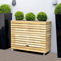 3’11 x 1’4 Forest Linear Tall Wooden Garden Planter with Storage and Wheels (1.2m x 0.4m) 3’11 x 1’4 Forest Linear Tall Wooden Garden Planter with Storage and Wheels (1.2m x 0.4m)