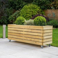 3’11 x 1’4 Forest Linear Long Wooden Garden Planter with Wheels (1.2m x 0.4m) 3’11 x 1’4 Forest Linear Long Wooden Garden Planter with Wheels (1.2m x 0.4m)
