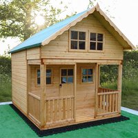 8' x 9' Shire Lodge Kids Wooden Playhouse (2.39m x 2.69m)