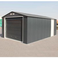 12′ x 20′ Sapphire Olympian Anthracite Metal Garage (3.62m x 5.94m) 12′ x 20′ Sapphire Olympian Anthracite Metal Garage (3.62m x 5.94m)