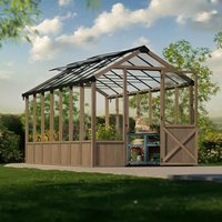 8′ x 17′ Palram Canopia Natura Cedar Greenhouse (2.37m x 5.04m) 8′ x 17′ Palram Canopia Natura Cedar Greenhouse (2.37m x 5.04m)