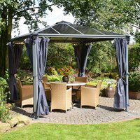 Palram Canopia Gazebo Curtains for Milano 4300 and Martinique 5000 Garden Gazebos Palram Canopia Gazebo Curtains for Milano 4300 and Martinique 5000 Garden Gazebos