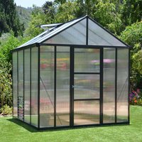 8’x8′ Palram Canopia Glory Grey Walk In Polycarbonate Greenhouse (2.4×2.4m) 8’x8′ Palram Canopia Glory Grey Walk In Polycarbonate Greenhouse (2.4×2.4m)