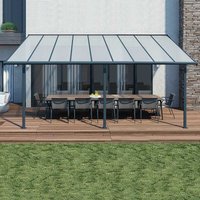 10×30 Palram Canopia Sierra Grey Patio Cover 10×30 Palram Canopia Sierra Grey Patio Cover