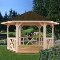 3.3×3.3m (11’x11′) Palmako Betty Garden Pavilion – Luxury Gazebo 3.3×3.3m (11’x11′) Palmako Betty Garden Pavilion – Luxury Gazebo