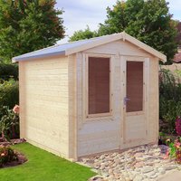 Shire Peckover 2.4m x 2.4m Log Cabin Summerhouse (19mm)