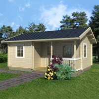 Palmako Sandra 6.3 x 4.5m Log Cabin Garden Building (70mm) Palmako Sandra 6.3 x 4.5m Log Cabin Garden Building (70mm)