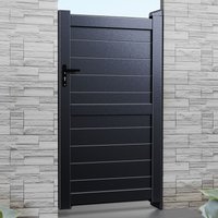 Exeter Premium Metal Side Gate – Black Exeter Premium Metal Side Gate – Black