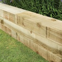 Forest 4ft Pressure Treated Landscaping Sleeper (4 Pack) Forest 4ft Pressure Treated Landscaping Sleeper (4 Pack)