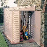 4′ x 8′ Saffron Lean To Plastic Vinyl Shed (1.21m x 2.39m) 4′ x 8′ Saffron Lean To Plastic Vinyl Shed (1.21m x 2.39m)