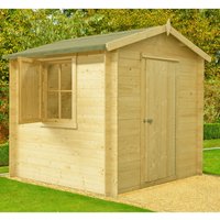 Shire Camelot 2.7m x 2.7m Log Cabin Shed (19mm) Shire Camelot 2.7m x 2.7m Log Cabin Shed (19mm)