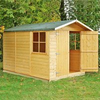 10′ x 7′ Shire Guernsey Double Door Wooden Garden Shed (3.35m x 2.2m) 10′ x 7′ Shire Guernsey Double Door Wooden Garden Shed (3.35m x 2.2m)