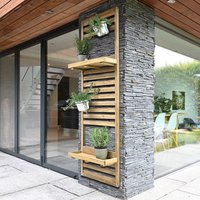 5’11 Forest Slatted Tall Wall Planter – 2 Shelves (0.6m x 0.18m) 5’11 Forest Slatted Tall Wall Planter – 2 Shelves (0.6m x 0.18m)