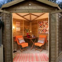 Solartech Premium Garden Building Solar Lighting and Charging Kit 2 - Suitable for Summerhouses upto 2.5m x 2.5m (8 x 8)