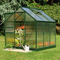 Halls 6×6 Green Frame Polycarbonate Greenhouse Halls 6×6 Green Frame Polycarbonate Greenhouse