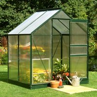 6’x4′ Halls Green Frame Polycarbonate Greenhouse (1.92×1.32m) 6’x4′ Halls Green Frame Polycarbonate Greenhouse (1.92×1.32m)