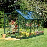 6’x10′ Halls Green Frame Large Paned Toughened Glass Greenhouse (3.19×1.92m) 6’x10′ Halls Green Frame Large Paned Toughened Glass Greenhouse (3.19×1.92m)