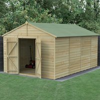 15′ x 10′ Forest Beckwood 25yr Guarantee Shiplap Pressure Treated Windowless Double Door Apex Wooden Shed (4.48m x 3.21m) 15′ x 10′ Forest Beckwood 25yr Guarantee Shiplap Pressure Treated Windowless Double Door Apex Wooden Shed (4.48m x 3.21m)