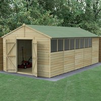 20′ x 10′ Forest Beckwood 25yr Guarantee Shiplap Pressure Treated Double Door Apex Wooden Shed (5.96m x 3.21m) 20′ x 10′ Forest Beckwood 25yr Guarantee Shiplap Pressure Treated Double Door Apex Wooden Shed (5.96m x 3.21m)
