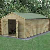 20′ x 10′ Forest Beckwood 25yr Guarantee Shiplap Pressure Treated Windowless Double Door Apex Wooden Shed (5.96m x 3.21m) 20′ x 10′ Forest Beckwood 25yr Guarantee Shiplap Pressure Treated Windowless Double Door Apex Wooden Shed (5.96m x 3.21m)