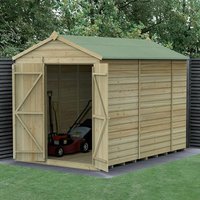 10′ x 6′ Forest Beckwood 25yr Guarantee Shiplap Pressure Treated Windowless Double Door Apex Wooden Shed (3.01m x 1.99m) 10′ x 6′ Forest Beckwood 25yr Guarantee Shiplap Pressure Treated Windowless Double Door Apex Wooden Shed (3.01m x 1.99m)