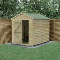 8′ x 6′ Forest Beckwood 25yr Guarantee Shiplap Pressure Treated Windowless Apex Wooden Shed (2.42m x 1.99m) 8′ x 6′ Forest Beckwood 25yr Guarantee Shiplap Pressure Treated Windowless Apex Wooden Shed (2.42m x 1.99m)